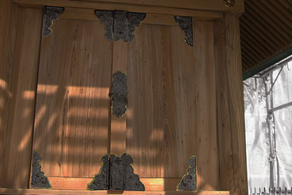 西宮市での門白木のアク洗い前