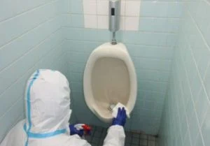 神戸市垂水区の工場ノロウイルス消毒
