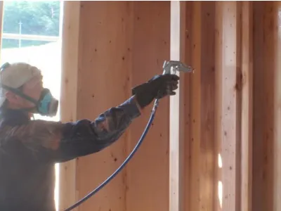 新築戸建てのシロアリ防除作業